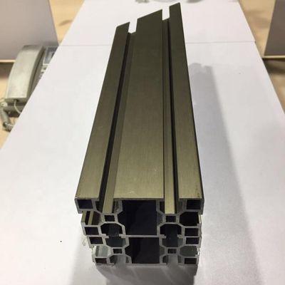 Silver Color Industrial Aluminum Extrusion T Slot Curtain Wall Profile
