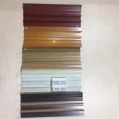 Customized Wood Grain Aluminum Extrusion Smooth  Floor Skirting Board