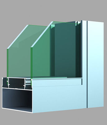 6063-T5 Aluminum Door Profile Heat Insulation Strong Wind Pressure Resistance