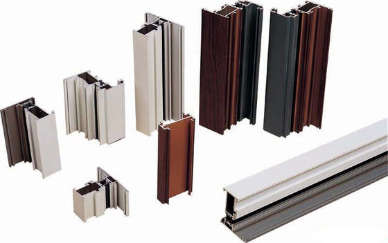 6000 Series Powder Coated Aluminum Profile For Curtain Wall Double Glass
