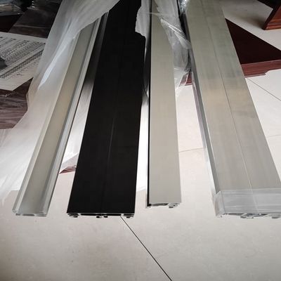 black anodizing solar frame aluminum profiles