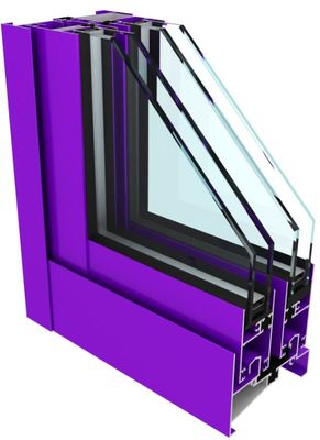 6063 Glue Injection Aluminium Window Frame Extrusions