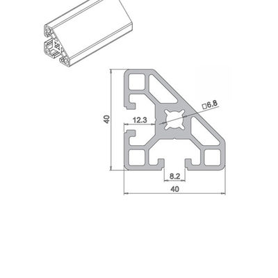 ISO9001 Industrial Aluminum Profiles T Slot Aluminum Framing OEM