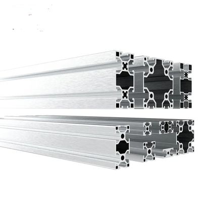 Industry Frame Aluminium Extrusion 4080 8080 V-Slot And T-Slot Profiles For Factory Assembly Line