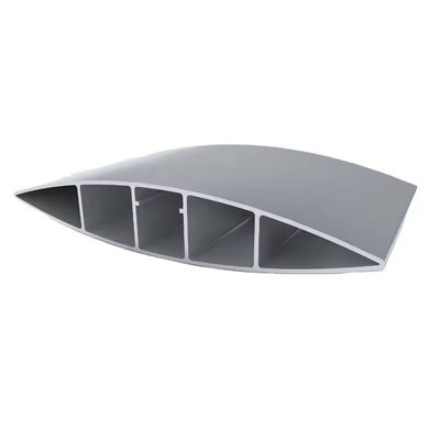 Custom Building Facade Extruded Aerofoil Fins Aluminum Profile Louvers Blade