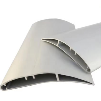 Custom Building Facade Extruded Aerofoil Fins Aluminum Profile Louvers Blade