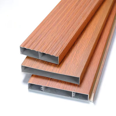 6063 Aluminium Box Rectangular Profile Wood Grain Square Aluminium Profile Aluminum Tube