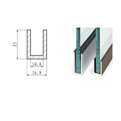 U Channel Aluminium Rail 6063 U-Shape Aluminum Channel Aluminium Alloy For Channel Rail Price
