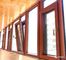 Industrial Aluminum Door Profile Wooden Grain Coated Attractive Looking
