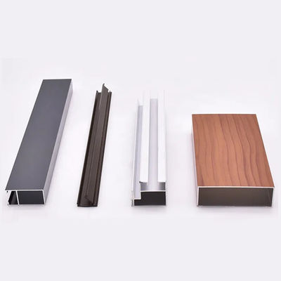 0.8mm-2.0mm Thickness Aluminum Door Profiles For Kitchen Cabinets 20mm-200mm Width