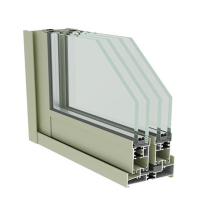 85 Series Aluminum Alloy Sliding Window Profiles 6063 T5 Aluminum Window Channel Extrusion