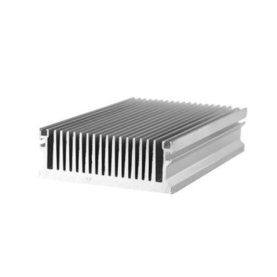 Rectangular LED Bar Heatsink Profile Extrusion Aluminum Heat Sink In Power Amplifier