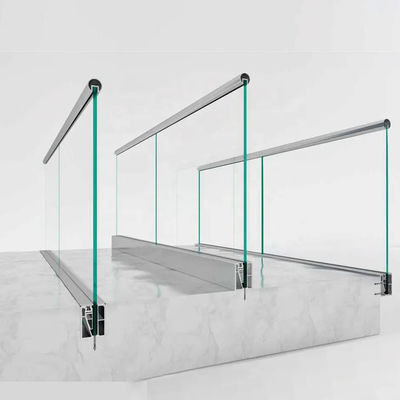 Balcony And Stairs Architectural Aluminium Profiles Aluminium Glass Railing Handrail Extrusions