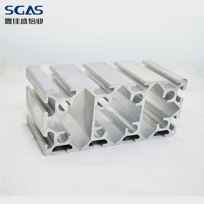 Custom 6063 T5 Extruded Aluminum Extrusion Silver Anodizing Mill Finish