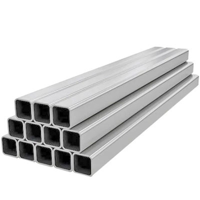 Hollow Aluminium Square Tubes 6063 T5 Black Silver Seamless Aluminum Tubing