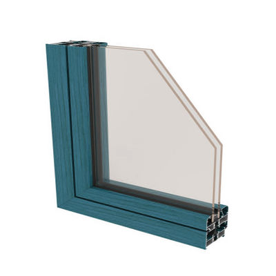Thermal Break Window Aluminium Extrusions Triple Glazed Window Aluminum Profile 128 Series