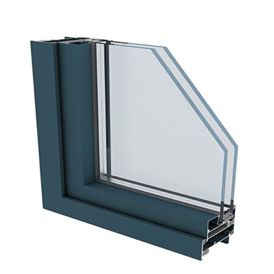 Custom 6063 Window Frame Extrusion Powder Coating Aluminium Glazing Profile